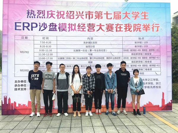 【图文】经贸学子获市ERP大赛第一名
